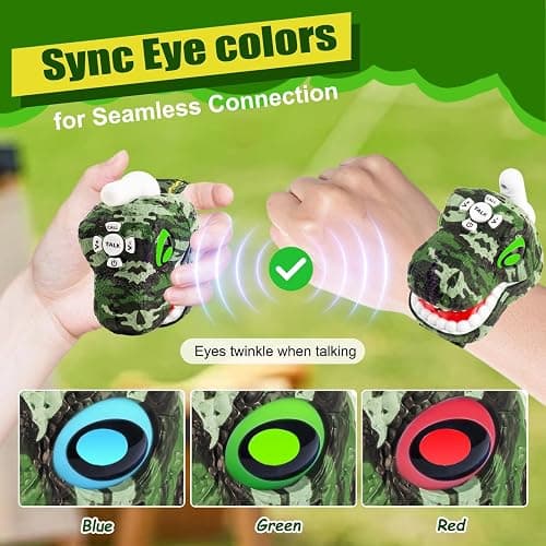 AZYFEI Dinosaur Walkie Talkies for Kids 2 Way Radios Toys for Boys Girls Ages 3-12 Long Range, 3 Channels Outdoor Adventure, Camping, Hiking Gifts Birthday Gifts Christmas Stocking Stuffers thumbnail 3