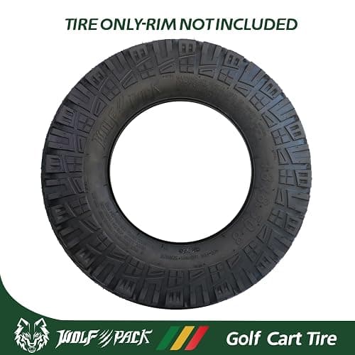 Set 4 Wolf Pack 18X8.50-8 Golf Cart Tires Tubeless Tire Multi-Terrain Tire | Superior Traction and Mud-Resistant Self-Cleaning Tread Design for Long-Lasting Performance Non-Directional thumbnail 4