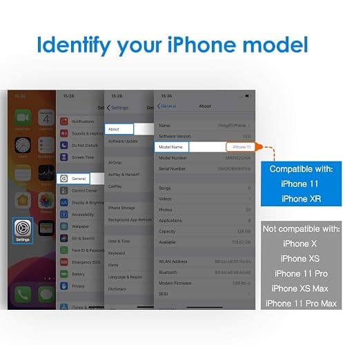 JETech Screen Protector for iPhone XR 3 pc thumbnail 2