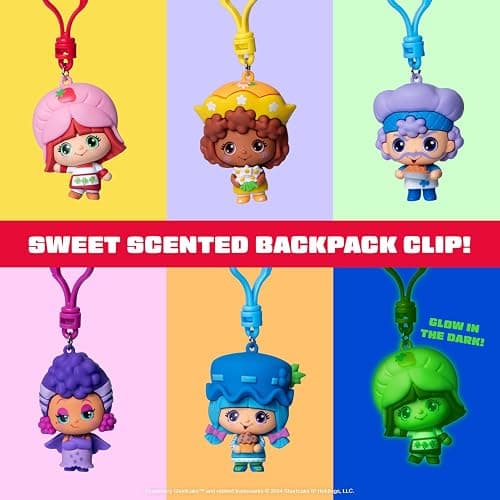 Strawberry Shortcake Mystery Blind Bag Sweet Scented 2.5-inch Cheebee Keychain Figure 3-Pack - Receive 3 Mystery Blind Bag Cheebee Keychain/Backpack/Clip-on Figures thumbnail 6