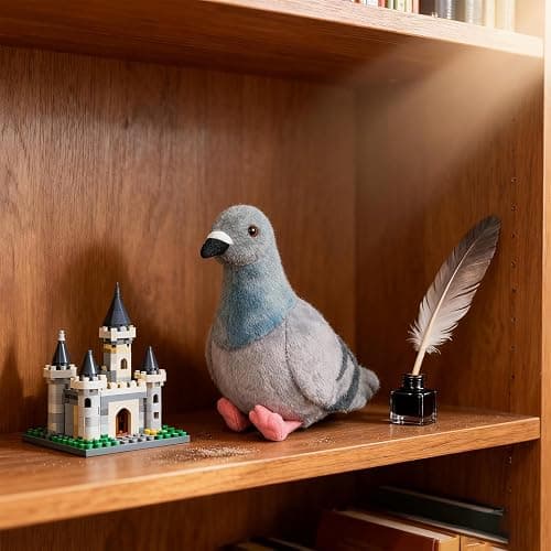 Realistic Pigeon Plush Stuffed Animal, Soft Cute Peace Bird Decor Toy for Kids Boys Girls Men Women Student Home Classroom Birthday Bedroom Nursery Playroom thumbnail 8