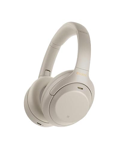 Sony WH-1000XM4 Wireless Noise-Cancelling Over-the-Ear Headphones - Silver - Image 1
