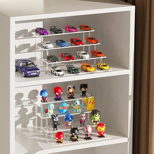 4 Tier Acrylic Display Risers, Clear Perfume Organizer Stand, Large Cupcake Stand Holder, Dessert Display for Party, Display Shelf for Figure and Collection, Riser Stand for Decoration and Organizer thumbnail 7
