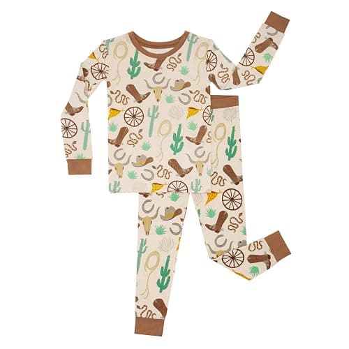 Little Sleepies Two-Piece Pajama Set for Boys & Girls, Soft Viscose from Bamboo Toddler Pajamas for Kids, Family Matching PJs - Image 1