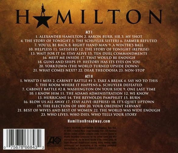 Hamilton Original Broadway Cast Recording (Explicit Version) [2CD] thumbnail 2