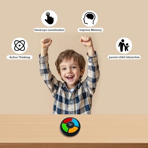 Gelabur Handheld Memory Games for Kids Ages 4-8, Light Up Electronic Toys, Car Travel Board Games for Kids,Birthday Gifts for 3-12 Year Old Boys thumbnail 5