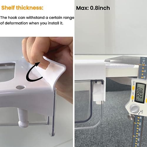 vacane Under Shelf Storage Drawer Pull Out, Under Cabinet Spice Rack Cupboard Storage Organizer Easy to Install, Durable Cabinet Basket for Kitchen Pantry, Kitchen Accessories - Under Shelf Drawer thumbnail 6