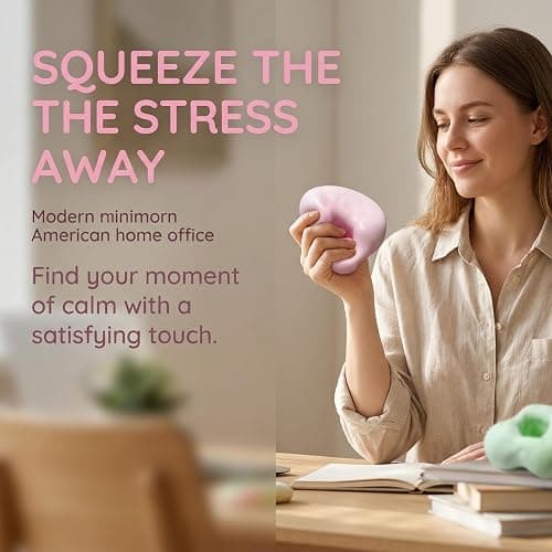 Shapeable Squishy Stress Ball - Vacuum Fillable Sensory Fidget Toy for Adults & Kids, Soft Elastic Squeeze Toy for Anxiety Relief, Calming Birthday Gift, Random Color thumbnail 4