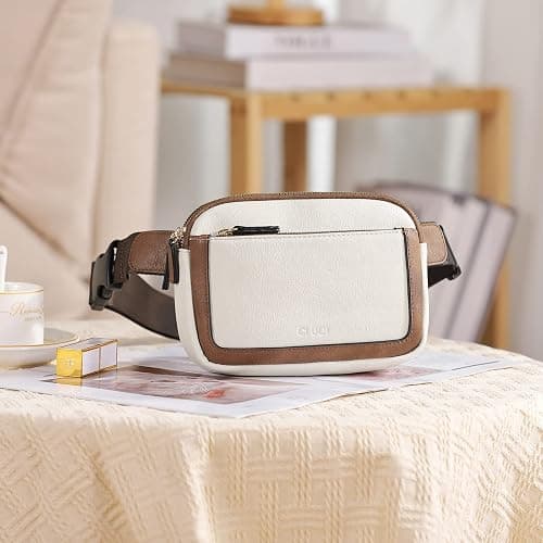 CLUCI Belt Bag for Women, Mini Everywhere Crossbody Waist Bag Adjustable Strap, Vegan Leather Women's Fanny Pack thumbnail 7
