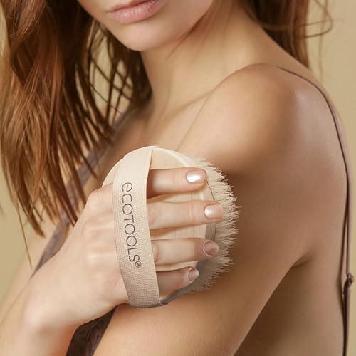 EcoTools Dry Body Brush, Cruelty-Free Bristles Exfoliate & Smooth Skin, Dry Brushing Removes Flaky Skin, May Help Improve Circulation & Tone, Eco-Friendly Skincare Tool, Vegan & Cruelty-Free, 1 Count thumbnail 5