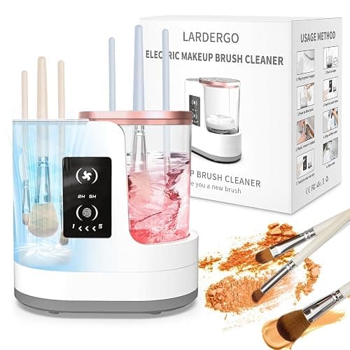 LARDERGO Makeup Brush Cleaner Machine, Ultimate Efficient Electric Automatic Cleaner and Dryer for All Types of Makeup Brushes - Image 1
