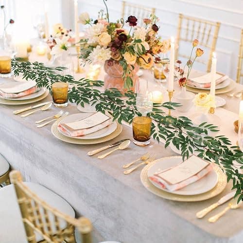 RECUTMS Artificial Willow Leaves Vine Twigs 2Pcs 5.9Ft Fake Hanging Ivy Plants Silk Green Leaf Rattan Garland Greenery Decor for Indoor Outdoor Home Wedding Arch Jungle Beach Birthday Party Garden thumbnail 9