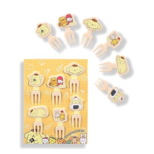 Food Picks - Toothpicks for Appetizers - Durable Plastic Decorative Toppers - Add Fun to Bento Boxes, Lunch & Party Snacks (3 Pack Set (Kitty 8pcs+Cinnamonroll 6pcs+Pompom-Puin 6pcs)) thumbnail 2