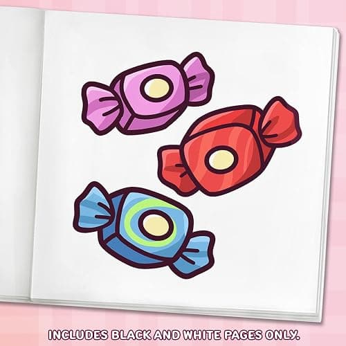 Cute & Sweet Coloring Book: Bold, Easy, and Simple Food Designs for Adults with Cakes, Candies, Ice Cream, Pastries, Desserts, and More! (Bold and Easy Coloring Books) thumbnail 5