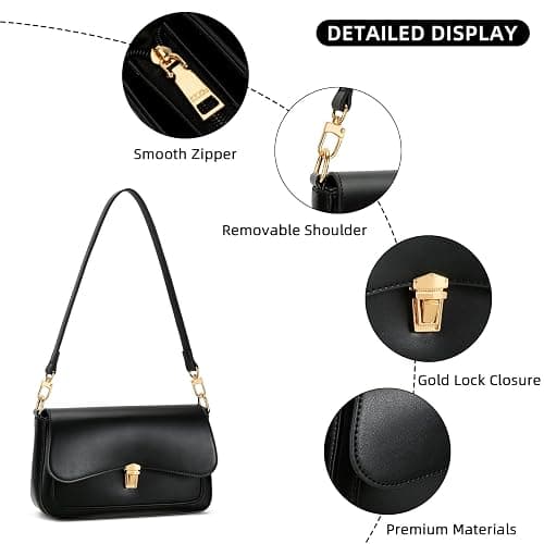 KKXIU Small Shoulder Bag for Women Cute Purses Mini Hobo Handbag Trendy Clutch Purse thumbnail 3