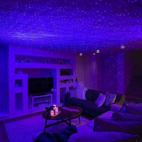 BlissLights Sky Lite - LED Laser Star Projector, Galaxy Projector, Nebula Light (Blue Stars, Blue Cloud) thumbnail 8