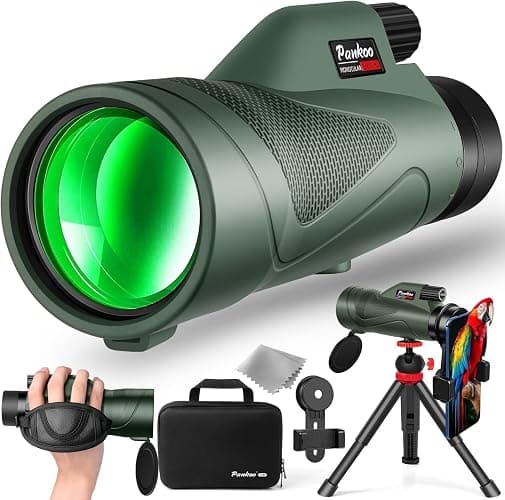 Pankoo 12x60 HD Monocular Telescope for Adults high Powered | Comes with Smartphone Adapter Tripod Hand Strap | Suitable for Bird Watching Sports Hiking Traveling - Image 1