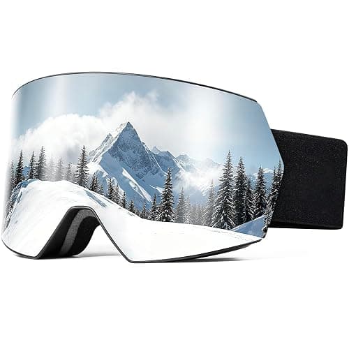 SPOSUNE Ski Goggles OTG Anti-Fog Snow Goggles for Men Women, UV400 Protection Snowboard Goggles for Skiing & Snowboarding - Image 1