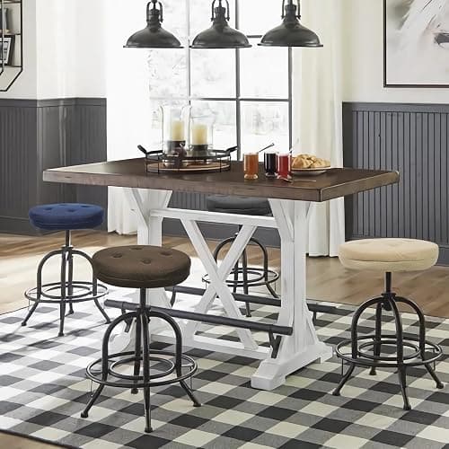 baibu Stool Covers Round, Super Breathable Round Bar Stool Cover Seat Cushion Navy Blue 13" - One Cushion Only thumbnail 7