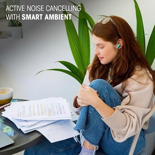 JBL Vibe Beam 2 - True Wireless Noise Cancelling Earbuds Pure Bass Sound & Smart Ambient Technology, 4mics for Crisp, Clear Calls, up to 40Hrs of Playback, IP54 Dust & Water Resistant (Black) thumbnail 5