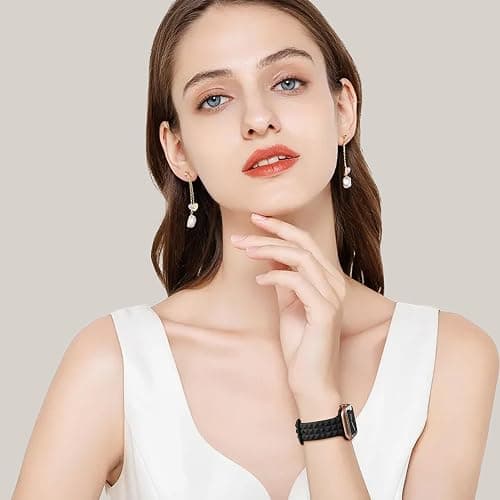 YAXIN Silicone Bands Compatible with Apple Watch 38mm 40mm 41mm 42mm 44mm 45mm 46mm 49mm for Women Men, Slim Thin Narrow Stereoscopic Strap for iWatch Ultra 2/Ultra/Series 10/SE/9/8/7/6/5/4/3/2/1 thumbnail 4