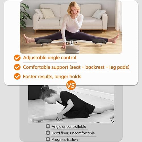 Split Machine, Leg Stretcher Machine to Improve Flexibility and Quality of Stretching, Equipment Suitable for Ballet, Cheerleading Dance, Gymnastics and Other Sports thumbnail 3