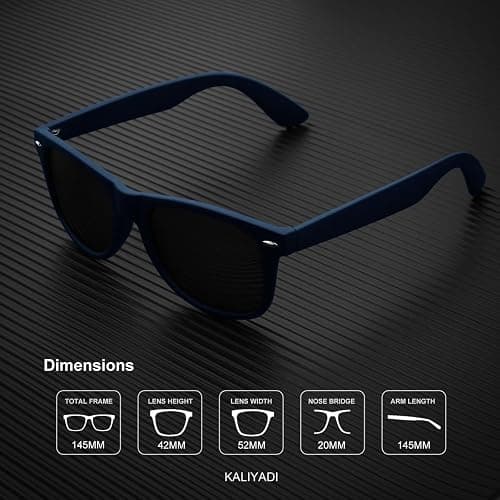 KALIYADI Polarized Sunglasses for Men and Women Matte Finish Sun glasses Color Mirror Lens UV Blocking (3 Pack) thumbnail 5