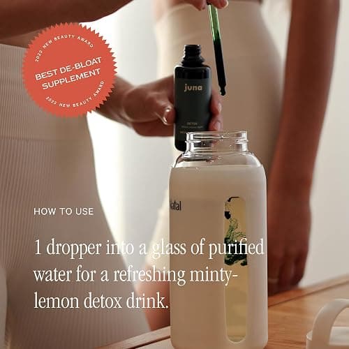 Juna Chlorophyll Liquid Drops, 3X Potency Concentration - Detox, Debloat, Cleanse, Internal Deodorant, Energy & Cellular Support Supplement - Fresh Minty Lemon Taste thumbnail 5