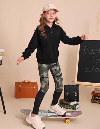 GRACE KARIN Girls Fall Outfit Teen 2 Piece Sweatshirt Sweatpant Back To School Tracksuit Fashion Cute Clothes Size 6-12 thumbnail 2