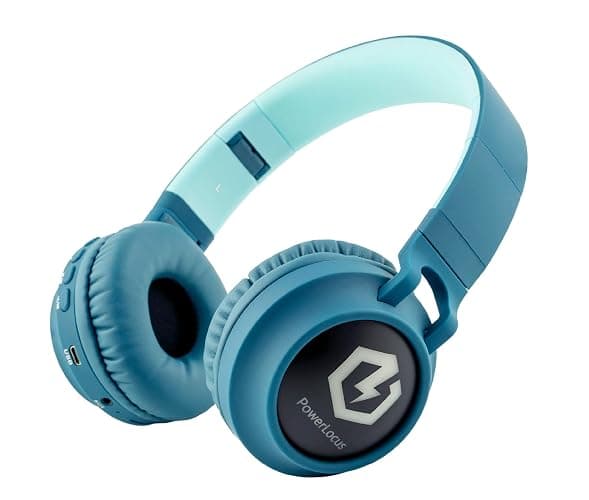 Headphones for Kids, PowerLocus Bluetooth Headphones, Kid Headphone Over-Ear with LED Lights, Foldable Headphones with Microphone,Volume Limited, Wireless and Wired Headphone for Phones,Tablets,PC,TV thumbnail 7
