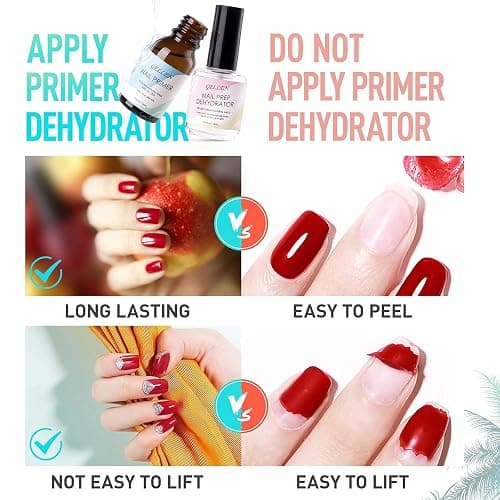 Gellen Gel Tips Nail Extension Kit, Gel Nail Kit with 240Pcs Almond Tips, 3 in 1 UV Glue for Nail Tips, Prep Dehydrator and Primer, U V LED Cure Lamp, Decorations for DIY Manicure Set thumbnail 7
