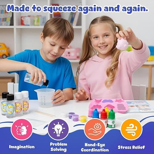 YoPoll DIY Squishy Making Kit for Kids, Complete Mixing Tools Craft Kits, Easter Birthday Gift, Arts and Crafts for Kids & Teens 8-12, Toys for Girls Ages 5-7 thumbnail 5