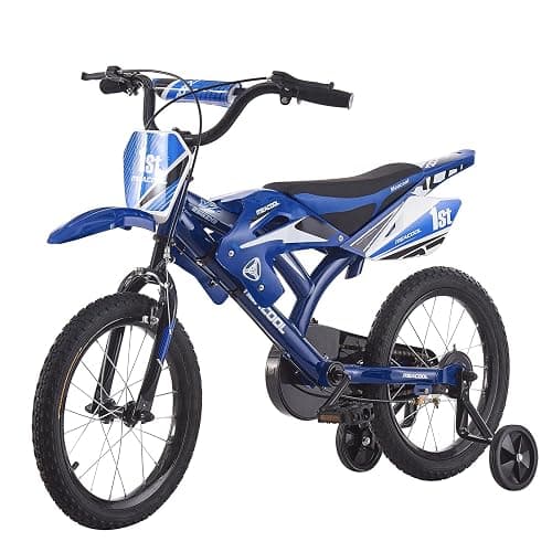BSTSEL 16" 18" Kids Bicycle Moto Motorcross Bike with Removable Stabilisers Wheels for Boys&Girls Ages 5-10 Years Old Children 16/18 inch Motorcycle Bike Gift - Image 1
