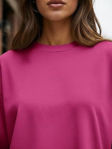 Trendy Queen Womens Oversized Long Sleeve T Shirts 2026 Basic Crewneck Tee Fall Tops Casual Workout Y2K Clothes thumbnail 5