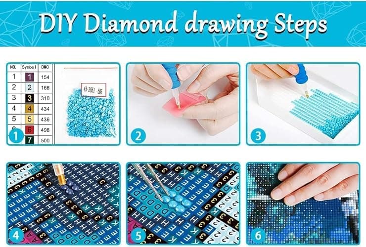 PSCH Diamond Art Kits for Adults-Magic Castle Diamond Art Painting Kits for Adults,DIY 5D Full Drill Diamond Art Perfect for Relaxation and Home Wall Decor (12x16 inch) thumbnail 6