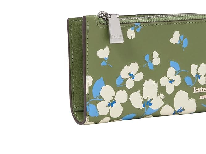 kate spade new york Women's Devin Pebbled Leather Small Slim Bifold Wallet thumbnail 4