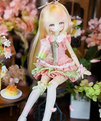 CALEMBOU BJD Blind Box, 1/8 Cute Story of Four Seasons Milk Tea Series Ball Jointed Blind Box, 8 Inches Dress up Doll with Joints, Collectable Action Figure for Birthday Gifts thumbnail 4