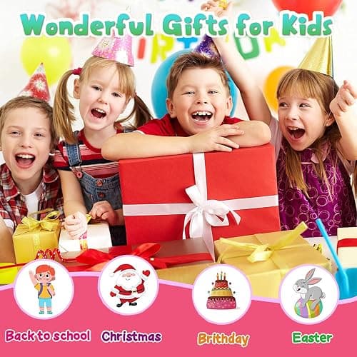 Kids Musical Instruments Sets, Non-Toxic Musical Toy, Wooden Percussion Instruments Toys Tambourine Xylophone for Kids Playing Preschool Education, Promotes Early Learning for Boys Girls Gift thumbnail 4