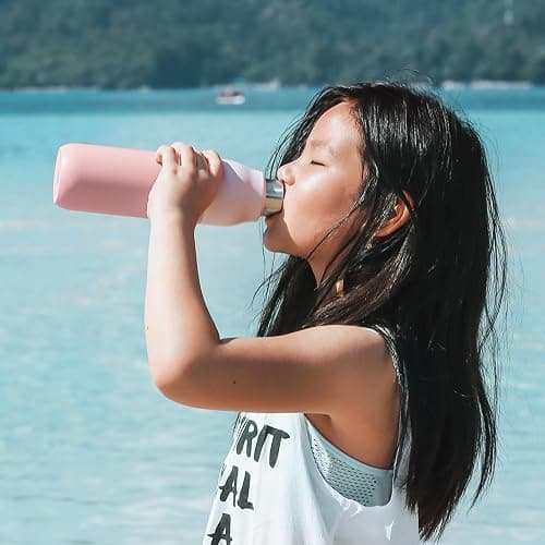 LARQ Bottle Twist Top 17oz - Insulated Stainless Steel Water Bottle | BPA Free | Reusable Water Bottle for Camping, Office, and Travel | Keep Drinks Cold and Hot, Himalayan Pink thumbnail 2