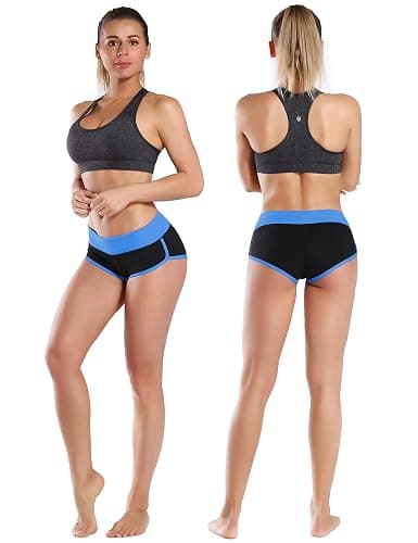 BUBBLELIME Women's 2.5"/4"/5" High Waist Workout Shorts Tummy Control 4 Way Stretch Yoga Running Shorts with Side Pockets thumbnail 2