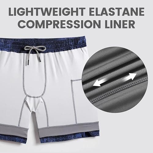 maamgic Gym Shorts for Men 7 inch Inseam with Liner Stretch 2 in 1 Workout Shorts Men Quick Dry Athletic Running Shorts thumbnail 4