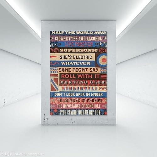 Oasis Music Nightclub Style Poster Poster Wall Art Decorative Painting Bedroom Painting Posters 08x12inch(20x30cm) Unframe-style thumbnail 7