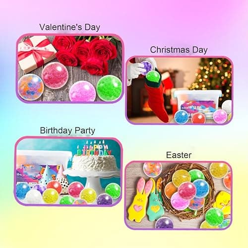 Hesitroad Stress Ball,2Pcs 3.5CM Colorful Fidget Ball,Funny Stretch TPR Anxiety Relief Decompression Squeeze Ball Sensory Squishes Fidget Toy Kids Teens Stress Relief Balls, Anti-Anxiety and Calm Dow thumbnail 6