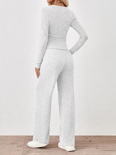 Trendy Queen 2 Piece Lounge Sets for Women Fall Outfits 2025 Fashion Two Piece Sweatsuits Business Casual Outfits Clothes thumbnail 4