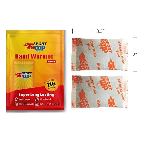 Hand Warmers - Up to 11 Hours of Heat, Super Long Lasting - Easy, All Natural - Air Activated, for Body, Hands & Toes - Odorless Hot Hand Warmer - Sport Temp thumbnail 2
