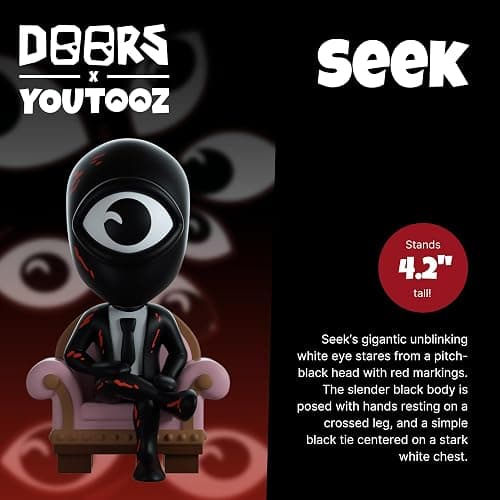 Youtooz Seek 4.2" Figure – Doors Collectible Action Figure Based on The Hit Video Game, Black thumbnail 2