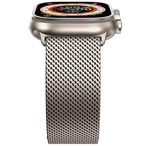 Milanese Mesh Loop for 44 mm 45 mm Apple Watch Band for Men 42mm 44mm 46mm 38mm 45mm Series 7 40mm 41mm 49mm Women,Stainless Steel Parachute Buckle for iWatch Ultra 2 Series 10 9 8 7 6 SE 5 4 3 thumbnail 5