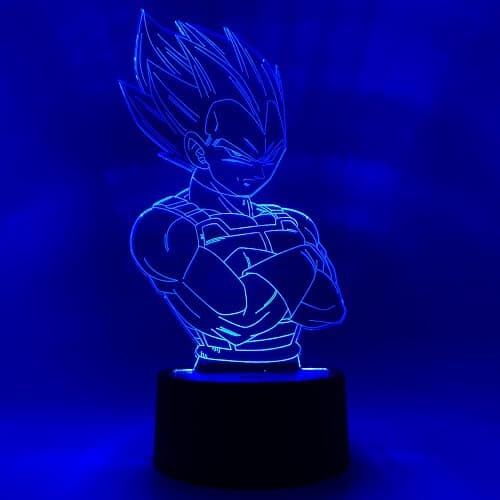Otaku Lamps Dragon Ball Super - Vegeta Anime Night Light, 16 Color RGB LED – Gift for Otaku thumbnail 3