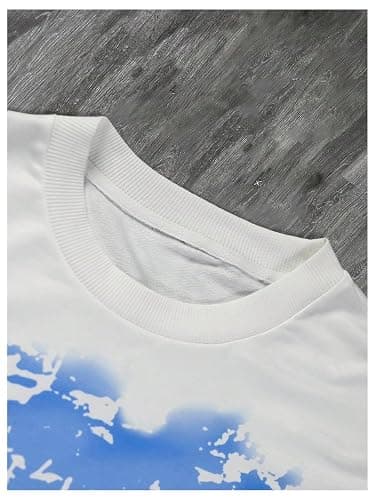 SHENHE Men's Y2K Graphic Long Sleeve Tees Crew Neck Hip Hop American Streetwear Baggy Sweat Tshirt Top thumbnail 3