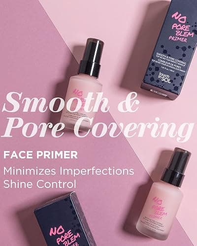 TOUCH IN SOL No Pore Blem Primer, 1.01 fl.oz(30ml) 2 Pack - Face Makeup Primer, Big Pores Perfect Cover, Skin Flawless and Glowing, Instantly Smoothes Lines, Long Lasting Makeup's Staying - 1.01 Fl Oz (Pack of 2) - Pink thumbnail 2